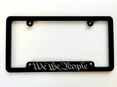 We The People Billet Aluminum License Plate Frame