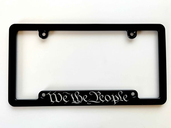 We The People Billet Aluminum License Plate Frame