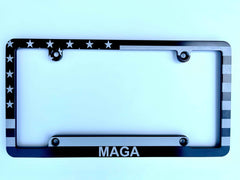 MAGA American Flag Billet Aluminum License Plate Frame