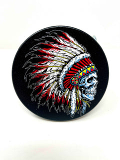 Indian Skull Headdress Hitch Cover