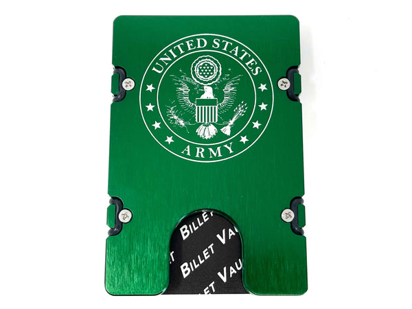 Army Badge - BilletVault Aluminum Wallet