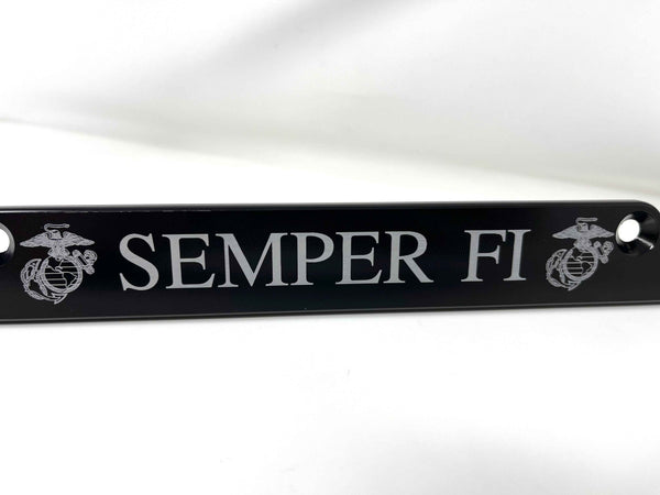 Semper Fi Marine Corps Billet Aluminum License Plate Frame