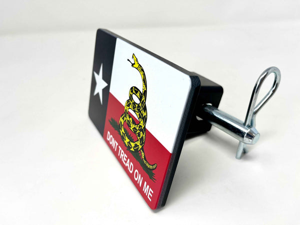 Texas State Flag Dont Tread On Me Gadsden Flag Billet Aluminum Hitch Cover