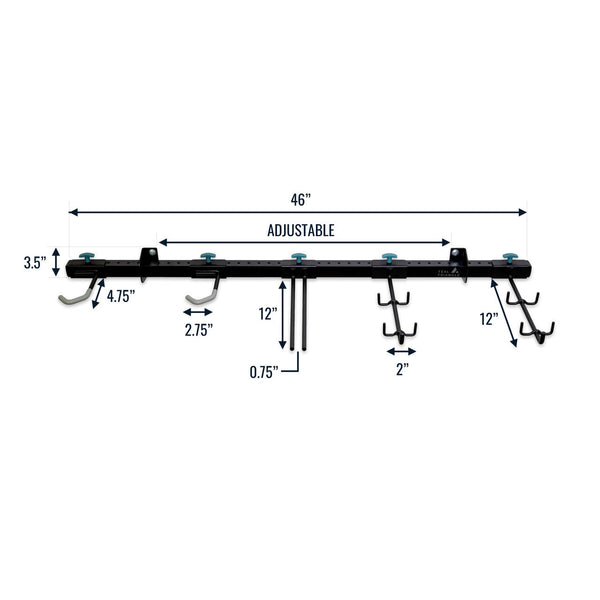 G-Adventure | Adjustable Wall Storage System | Holds 300 lbs