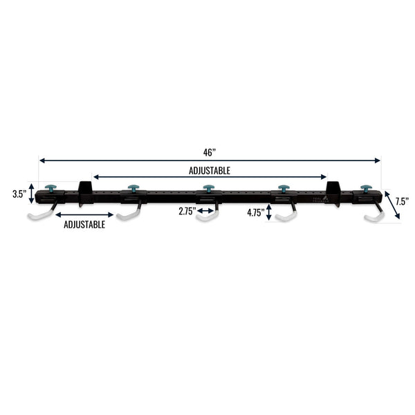 Wall Mounted Bike Rack | G-Bike | Holds 5 Bikes