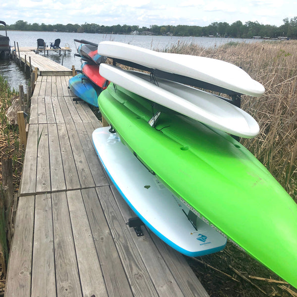 Broadwater Paddleboard Dock Rack | Over The Water Storage | 4 Levels