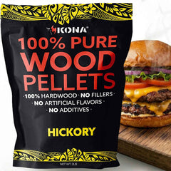 Kona 100% Hickory Wood Smoker Pellets for Ninja Woodfire & Smokers