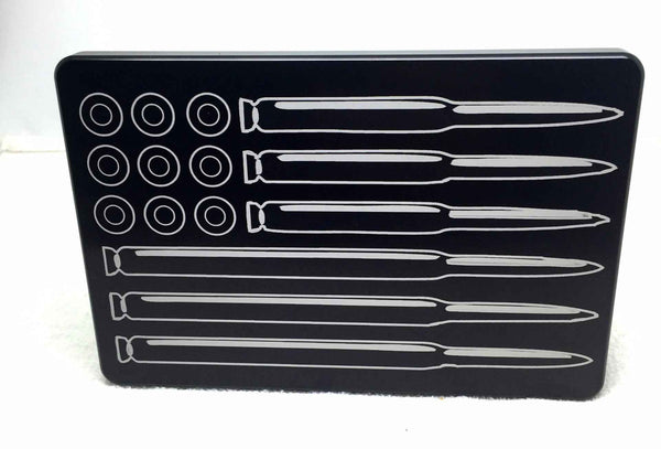 American Flag with Bullets Hitch Cover