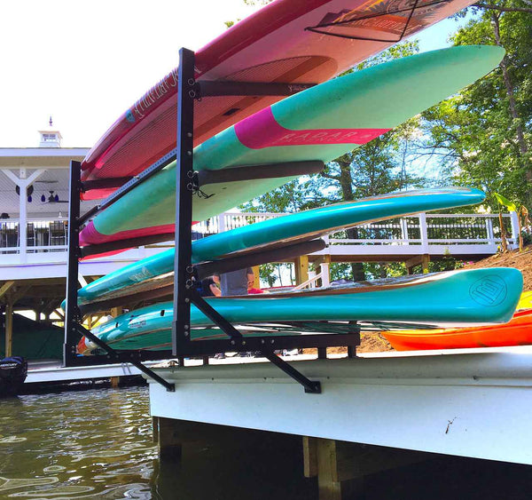 Broadwater Paddleboard Dock Rack | Over The Water Storage | 4 Levels