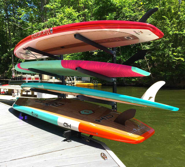 Broadwater Paddleboard Dock Rack | Over The Water Storage | 4 Levels