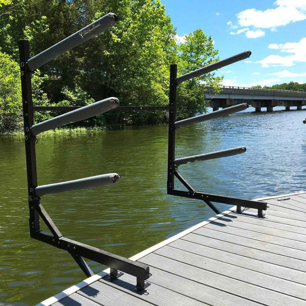 Broadwater Paddleboard Dock Rack | Over The Water Storage | 4 Levels
