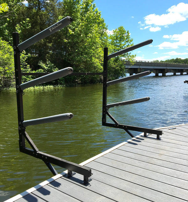Broadwater Paddleboard Dock Rack | Over The Water Storage | 4 Levels