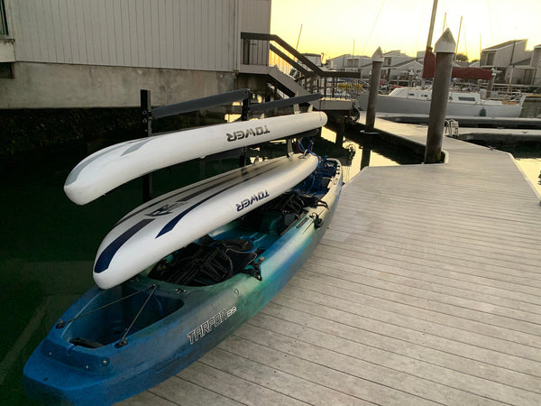 Broadwater Paddleboard Dock Rack | Over The Water Storage | 4 Levels