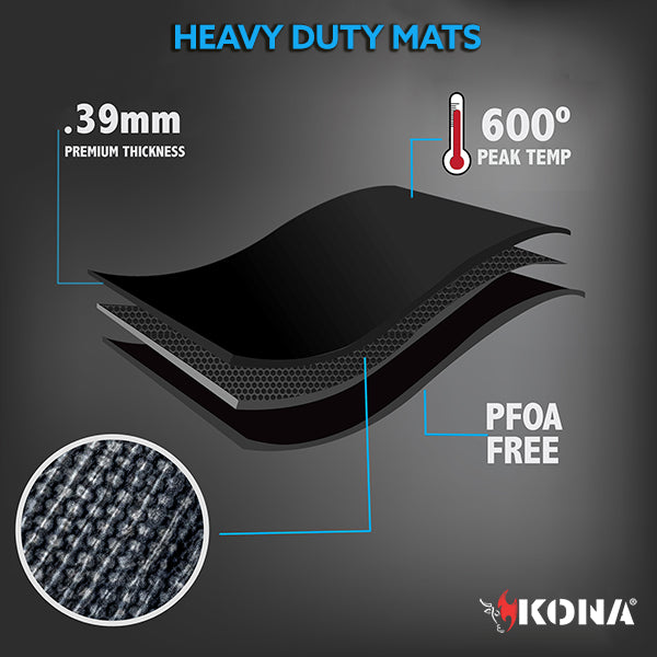Grill Mats - Non-Stick (Set of 2) - 16" x 13"
