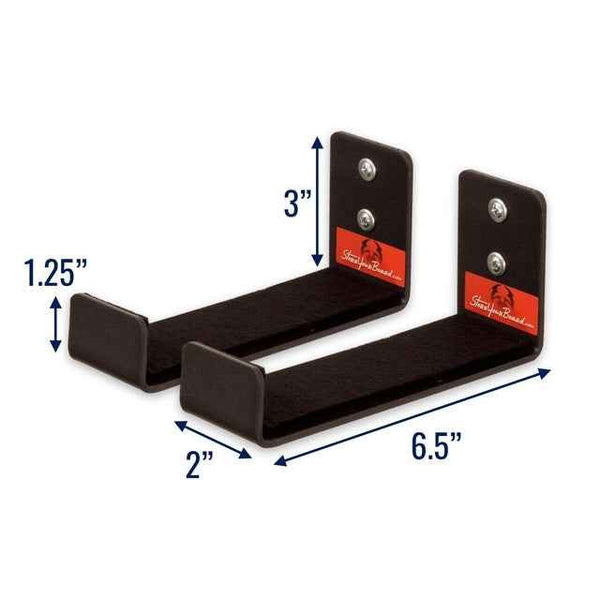 6.5" x 2.5" Mineral Minimalist Wall Hooks | Large | 2-Pack | Holds 30 lbs
