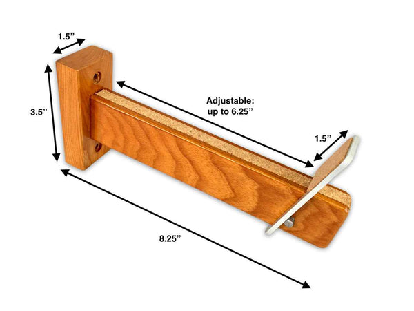 Solid Oak Snowboard Display | Minimalist Wood Rack | Holds 20 lbs
