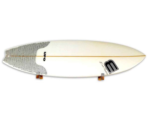 Solid Oak Surfboard Display | Minimalist Wood Rack | Holds 20 lbs