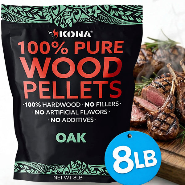 Kona 100% Oak Wood Smoker Pellets for Ninja Woodfire & Smokers