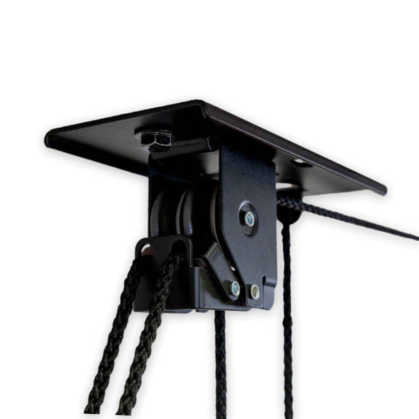 Ladder Garage Ceiling Storage Hoist | Holds up to 150 lbs | 10' Lift