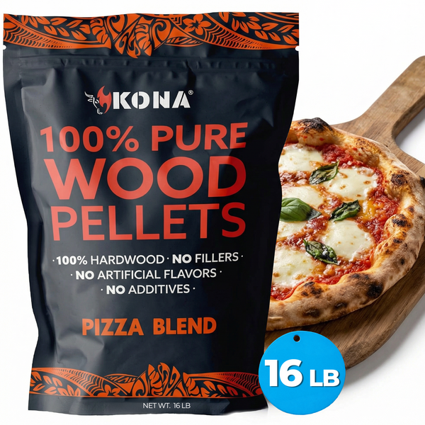 Kona Pizza Oven Blend Wood Smoker Pellets for Ninja Woodfire & Pizza Ovens