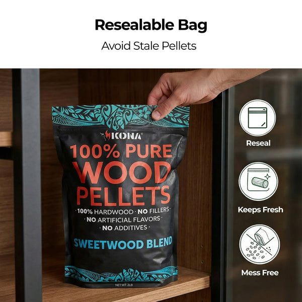 Kona Sweetwood Blend Wood Smoker Pellets for Ninja Woodfire & Smokers