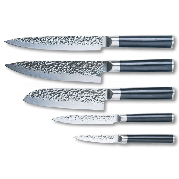 Hammered 5-Piece Knife Set