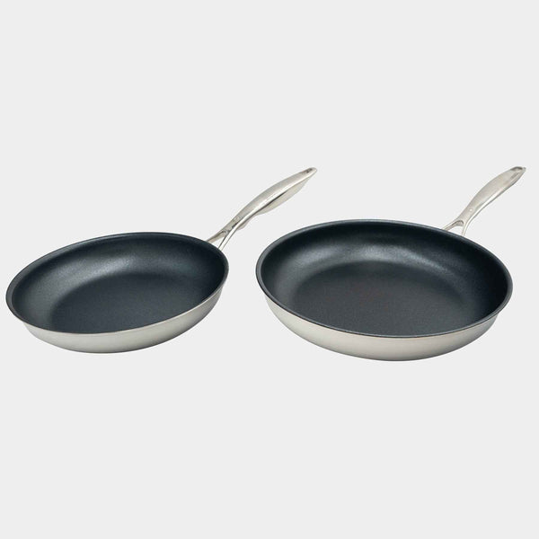 Nonstick Clad Fry Pan 2-Piece Set - Induction | Made in Switzerland