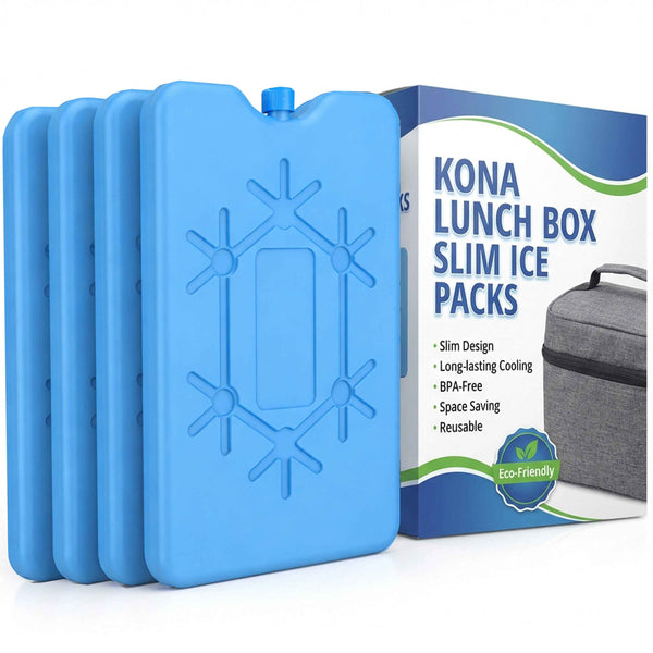 Slim Ice Packs for Lunch Boxes (Set of 4)