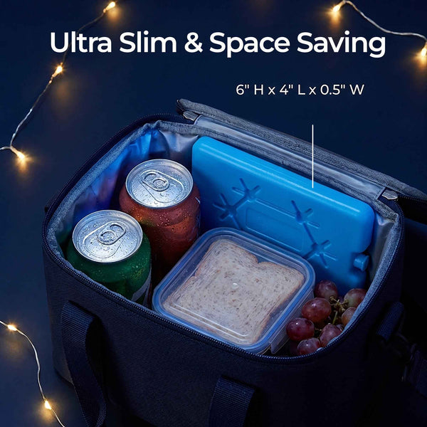 Slim Ice Packs for Lunch Boxes (Set of 4)
