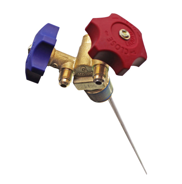 Flame King Y-Valve w/Aluminum Dip Tube & Filter for 30LB Refrigerant Tanks