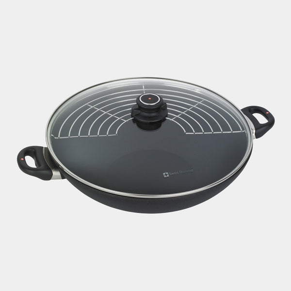 XD Nonstick Wok with Glass Lid | Made in Switzerland