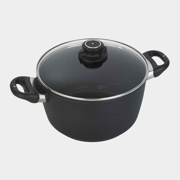 XD Nonstick Stock Pot with Glass Lid | Made in Switzerland