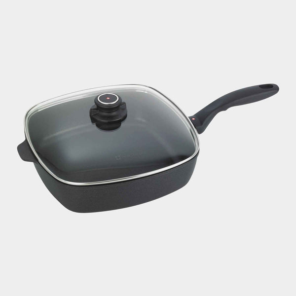 XD Nonstick Square Saute Pan with Glass Lid | Made in Switzerland