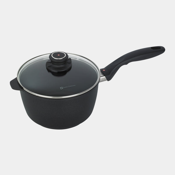 XD Nonstick Saucepan with Glass Lid - Induction | Made in Switzerland