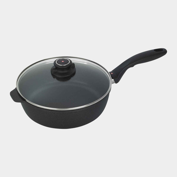 XD Nonstick 3.2 qt Saute Pan with Glass Lid - Induction | Made in Switzerland