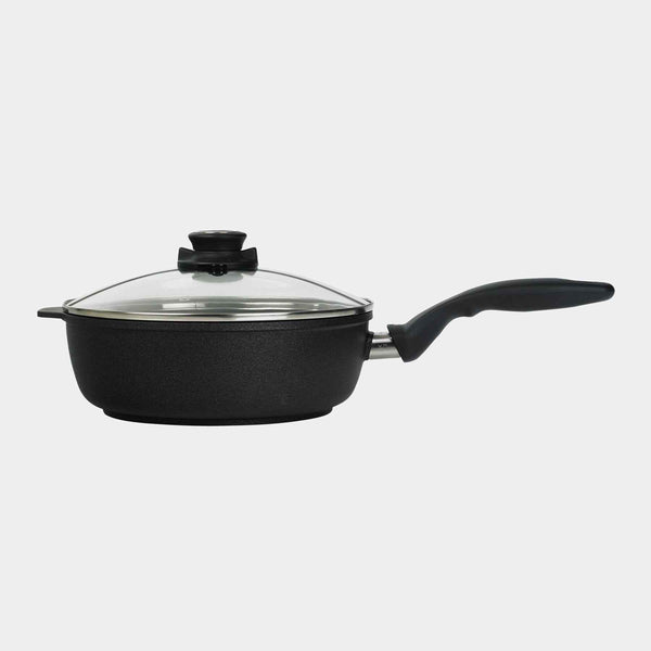 XD Nonstick 3.2 qt Saute Pan with Glass Lid - Induction | Made in Switzerland