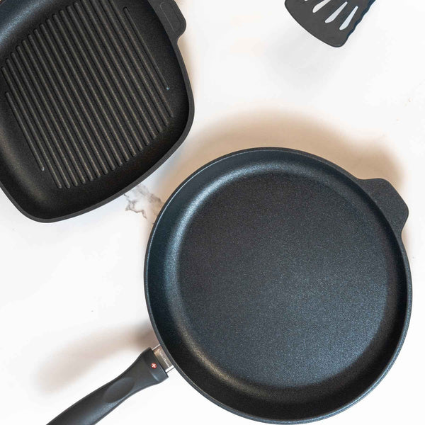 XD Nonstick 2-Piece Set - Fry Pan & Grill Pan | Made in Switzerland