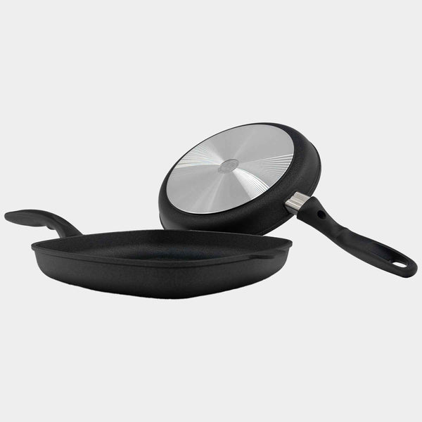 XD Nonstick 2-Piece Set - Fry Pan & Grill Pan | Made in Switzerland