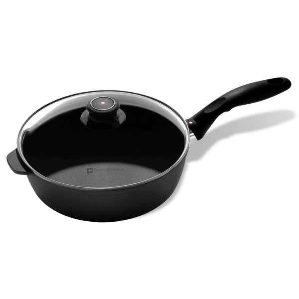 XD Nonstick Saute Pan with Glass Lid | Made in Switzerland