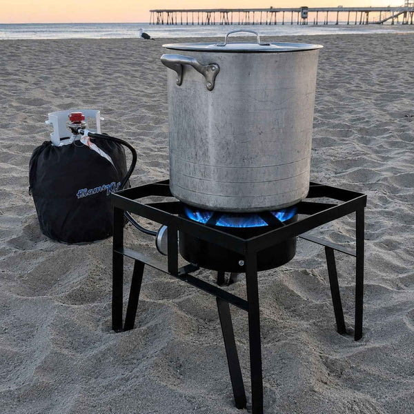 Flame King Heavy Duty 200,000 BTU Propane Gas Single Burner Cooker