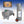 Load image into Gallery viewer, Flame King 100lb Empty Horizontal &amp; Vertical Propane Cylinder with POL &amp; Wheels
