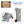 Load image into Gallery viewer, Flame King 40lb Horizontal &amp; Vertical Empty Propane Cylinder with OPD &amp; Wheels
