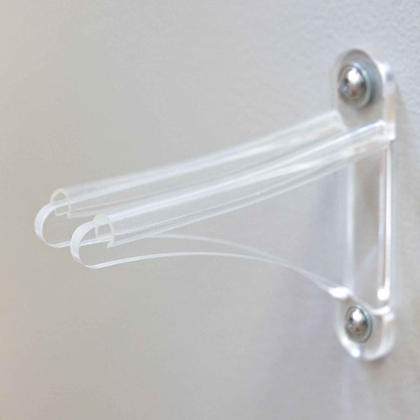 Summit Clear Acrylic Ski Wall Rack | 2 Pack