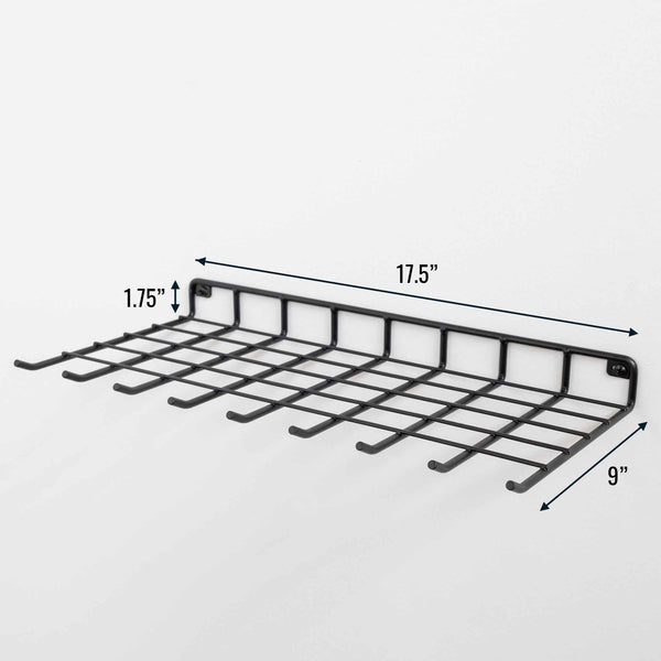 Afton Garden Tool Shelf With Hooks | Holds 40 lbs
