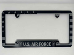 Air Force American Flag Billet Aluminum License Plate Frame