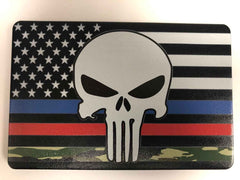 American Flag Blue Line Red Line Camo Line Punisher Hitch Cover