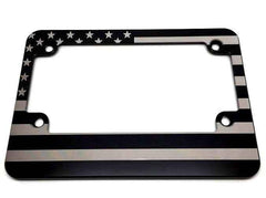 American Flag Full Billet Aluminum Motorcycle License Plate Frame
