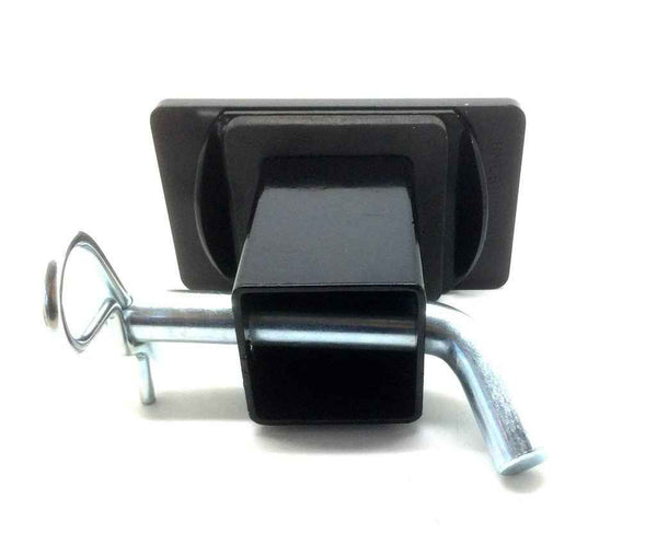 American Flag Waving Color with Punisher Hitch Cover