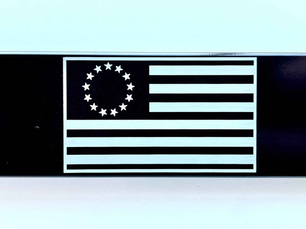 Betsy Ross American Flag Billet Aluminum License Plate Frame