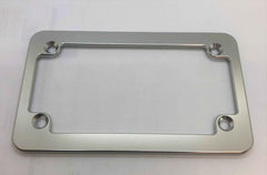 Billet Aluminum Motorcycle License Plate Frame Slim Clear Anodized